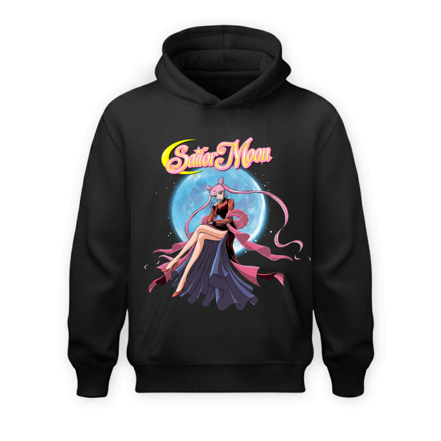 Sudadera | Negra | Sailor Moon | Bright Moon