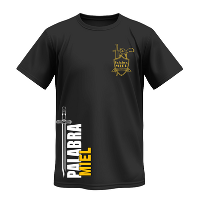 Playera | Negra | Palabra Miel |  Jesus el ancla de mi fe | logo