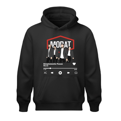 Sudadera | Negra | Morat | Spotify | simplemente pasan