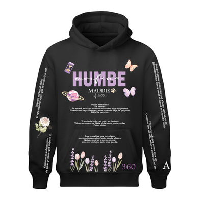 Sudadera | Negra | Humbe | Morfina FLORES frases