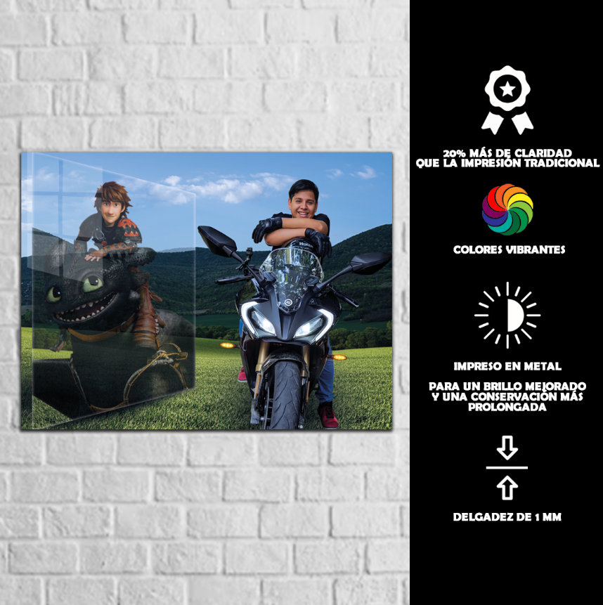 Cuadro Metálico Personalizado | horizontal | Fotografía reflejo