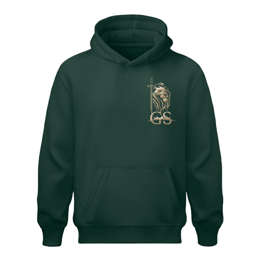 Sudadera | Verde Botella | Palabra Miel | Caminando siempre con Cristo Logo
