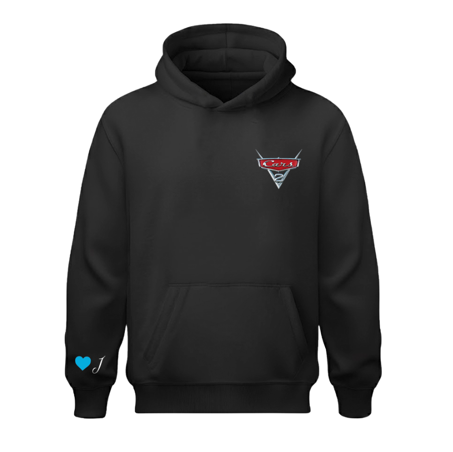 Sudadera | Negra | Cars 2 | Yo soy Mcqueen