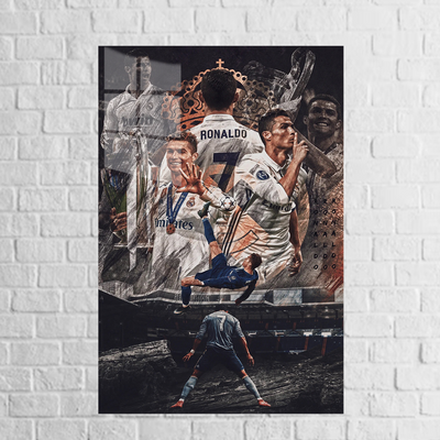 Cuadro Metálico Personalizado | Cristiano Ronaldo | Collage Real Madrid