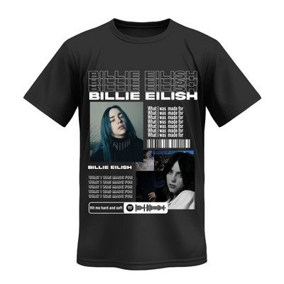 Playera | Negra | Billie Eilish | What Was I Made For