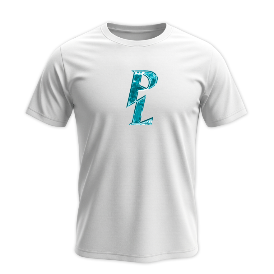 Playera | blanca | Paulo Londra | PL celeste