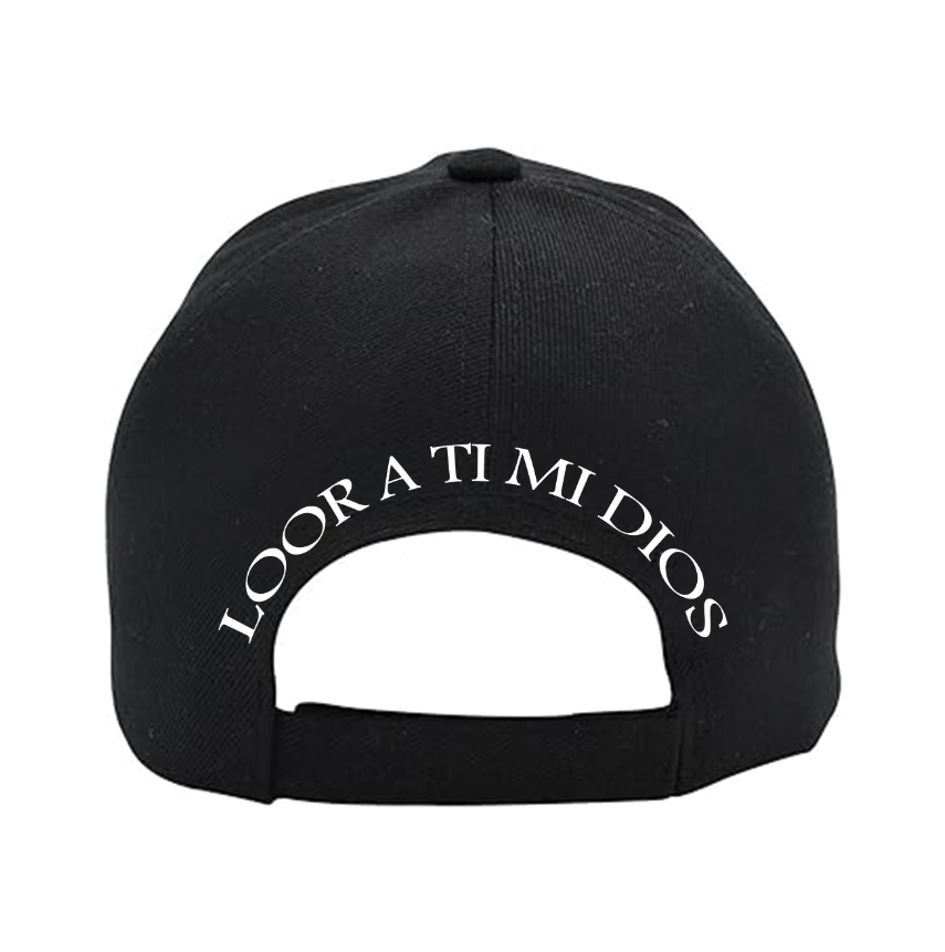 Gorra Personalizada | Negra | GS Palabra Miel | Loor a ti mi Dios