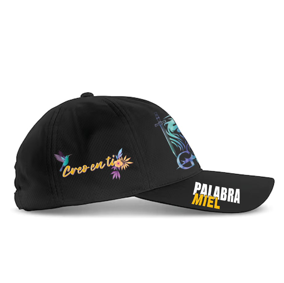 Gorra Personalizada | Negra | GS Palabra Miel | Creo en ti