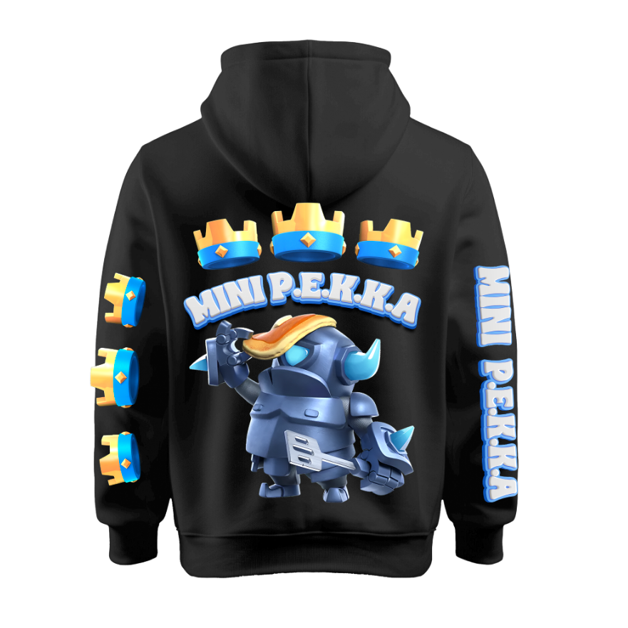Sudadera | Negra |  Mini P.EK.K.A. | Clash Royale