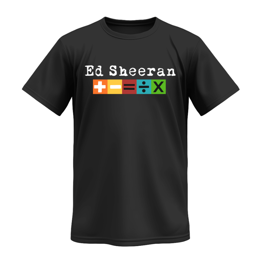 Playera | Negra | Ed Sheeran | matematicas tour