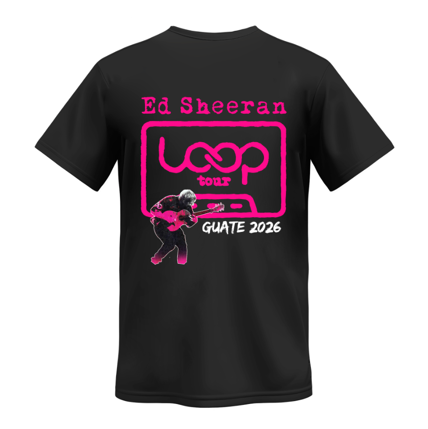 Playera | Negra | Ed Sheeran | Azizam Corazón PECHO 1