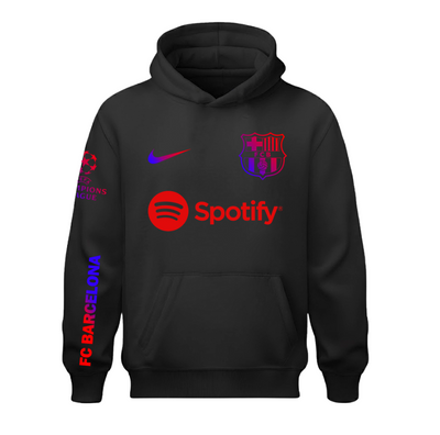 Sudadera | Negra | Barça | Degradado logo Spotify
