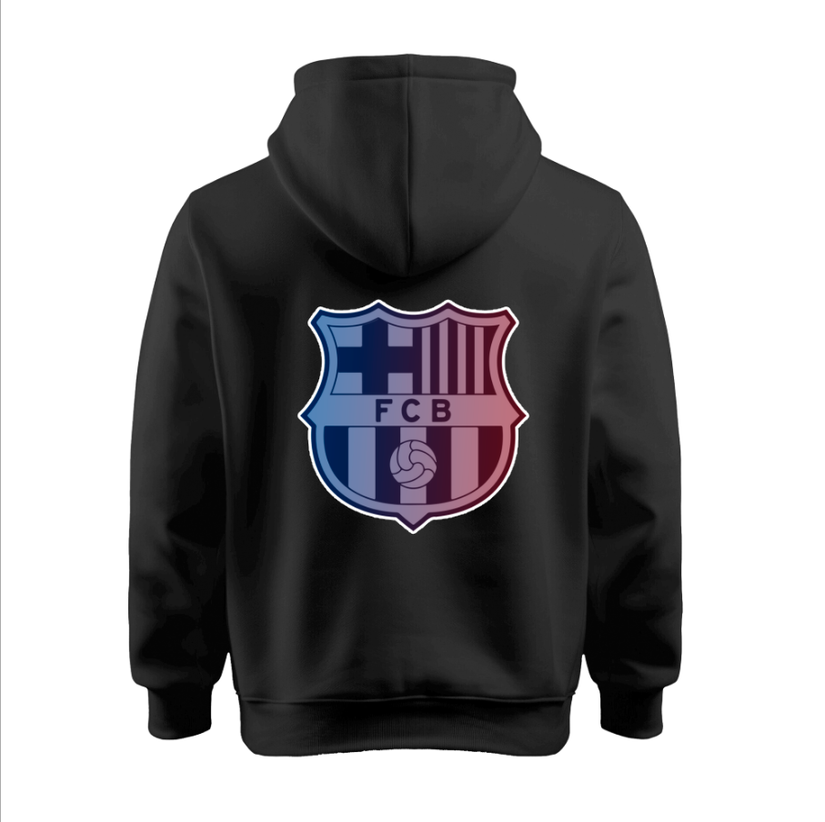 Sudadera | Negra | Barça | Degradado logo Spotify