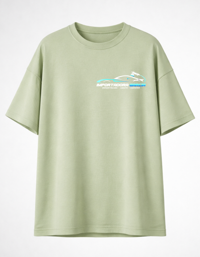 Playera over | Verde olivo | Importadora Garcia| Diseño 4