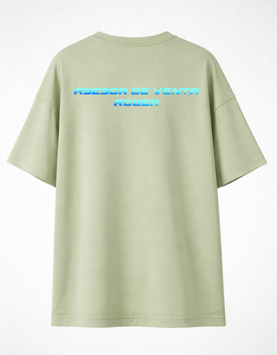 Playera over | Verde olivo | Importadora Garcia| Diseño 4