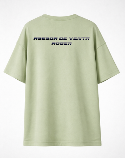Playera over | Verde olivo | Importadora Garcia| Diseño 2