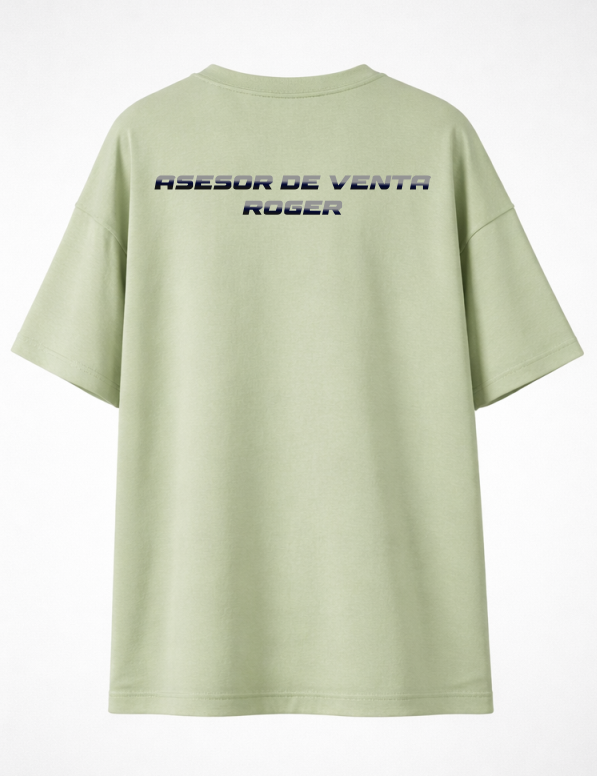 Playera over | Verde olivo | Importadora Garcia| Diseño 1