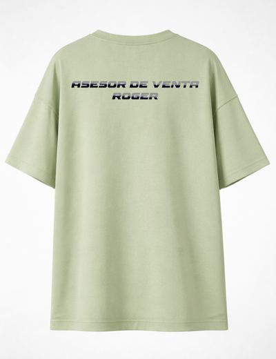 Playera over | Verde olivo | Importadora Garcia| Diseño 1