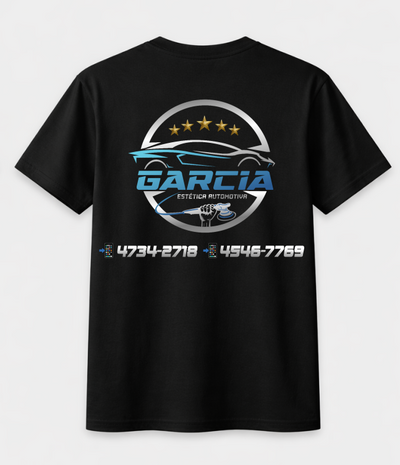 Playera | Negra | Importadora Garcia| Diseño 3