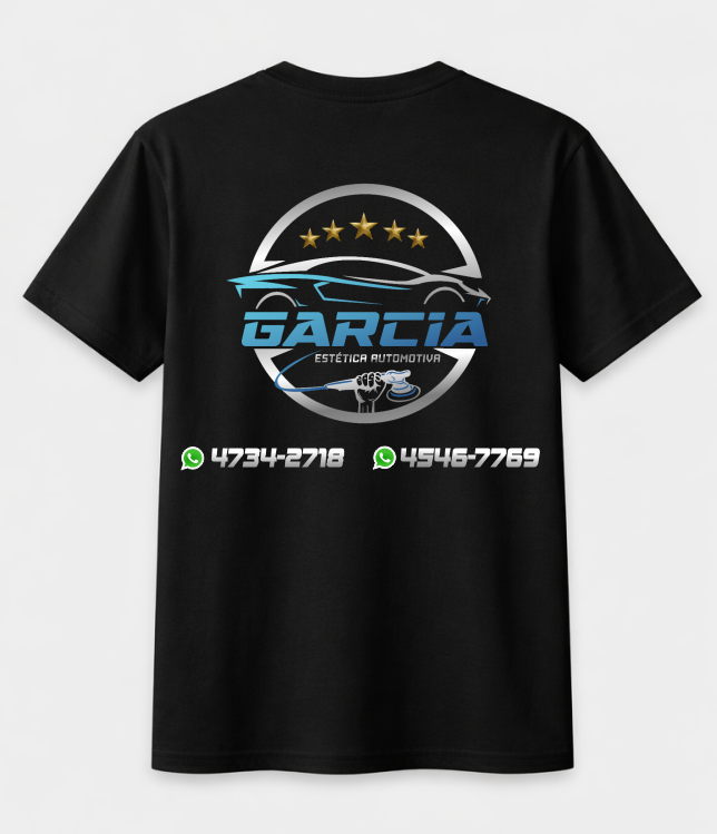 Playera | Negra | Importadora Garcia| Diseño 2