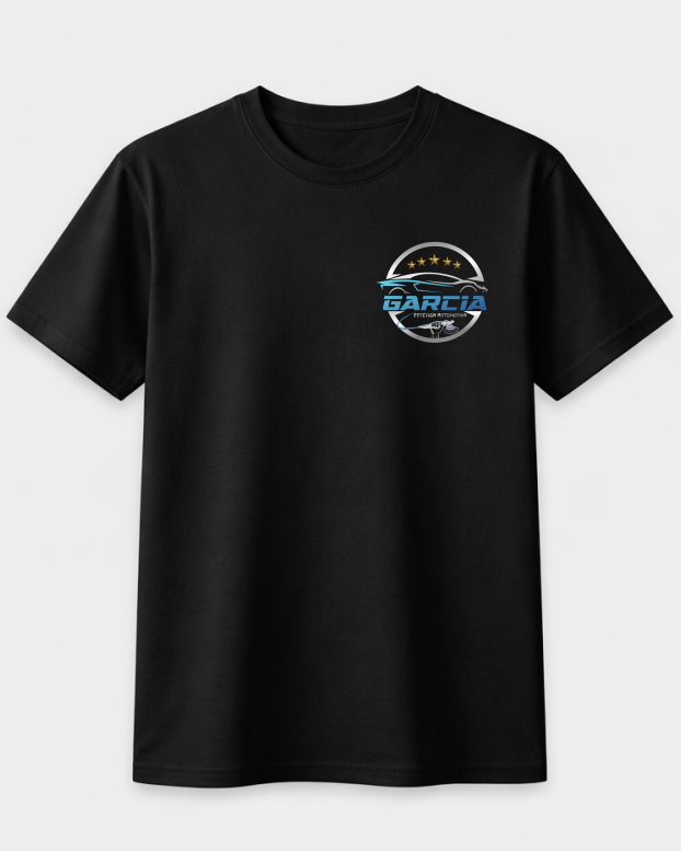 Playera | Negra | Importadora Garcia| Diseño 1