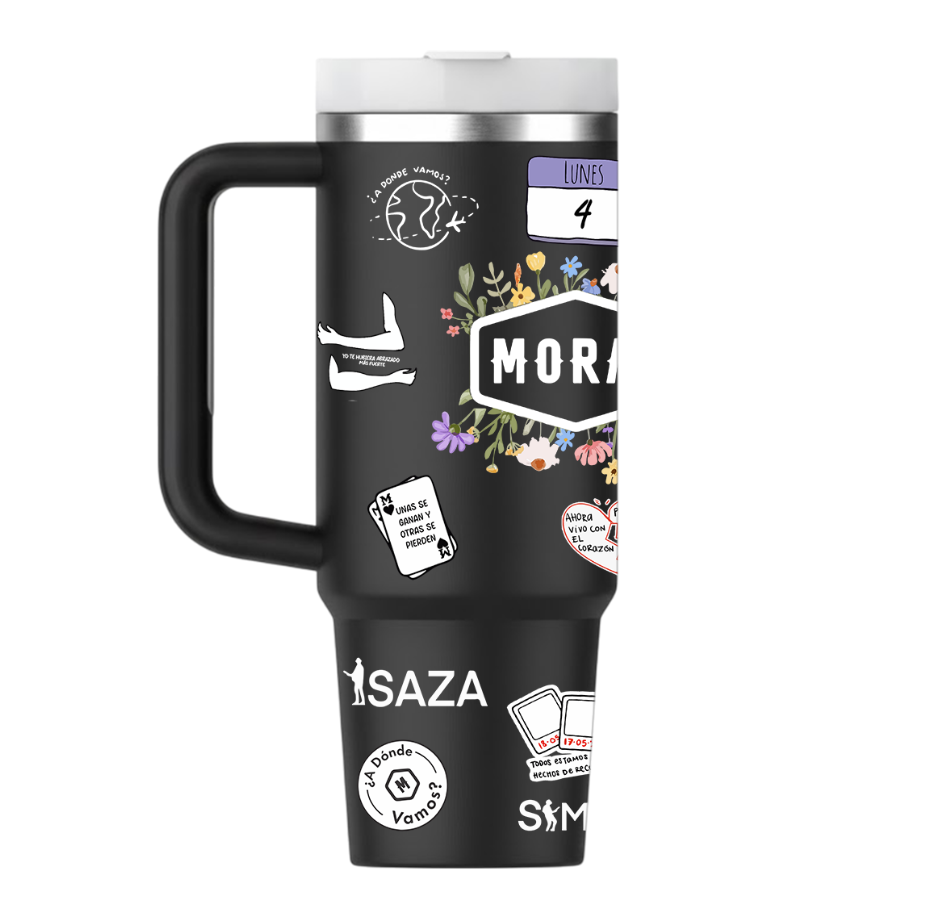 Vasos Térmico 1300ml | Negro | Morat | figuritas | Amí