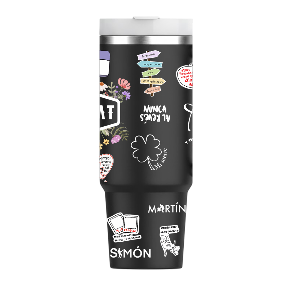 Vasos Térmico 1300ml | Negro | Morat | figuritas | Amí