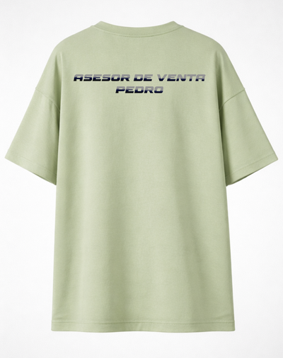 Playera over | Verde olivo | Importadora Garcia| Pedro