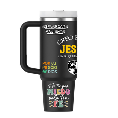 Vasos Térmico 1300ml | Negro | Frases Cristianas | figuritas | Andre
