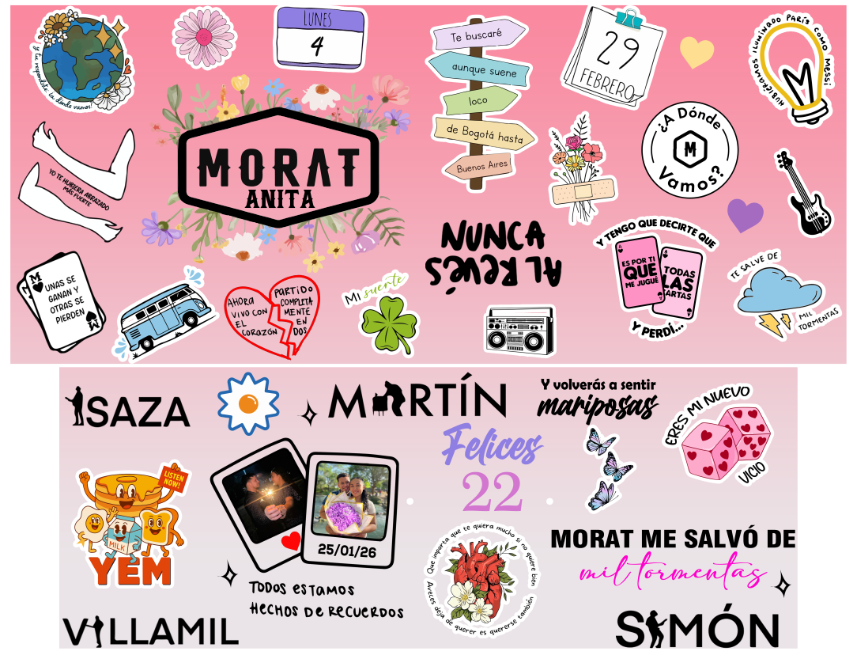 Vasos Térmico 1300ml | Rosa Degradado | Morat | Hecho de recuerdos | Anita