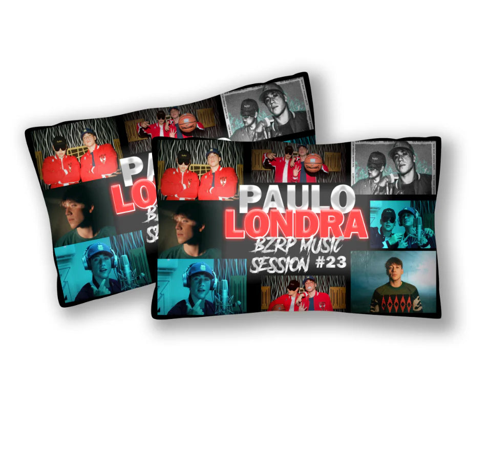 Almohada | Full Sublimación | Paulo Londra x BZRP | Collage 1