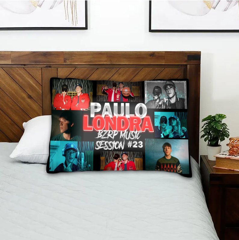 Almohada | Full Sublimación | Paulo Londra x BZRP | Collage