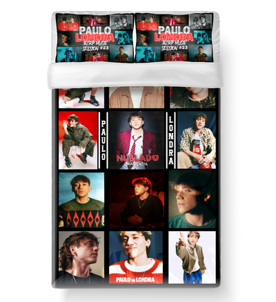 Manta de Franela | Full Personalizado | Paulo Londra | Collage