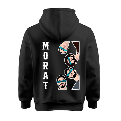 Sudadera | Negra | Morat | 23 | Rostros animados