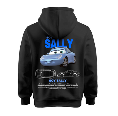 Sudadera | Negra | Cars 2 | Soy Sally | inicial E
