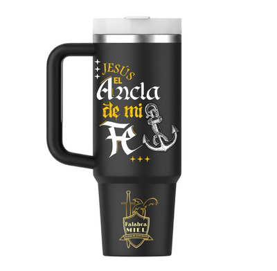 Vasos Térmico 1300ml | Negro | Palabra Miel | figuritas | opción 1