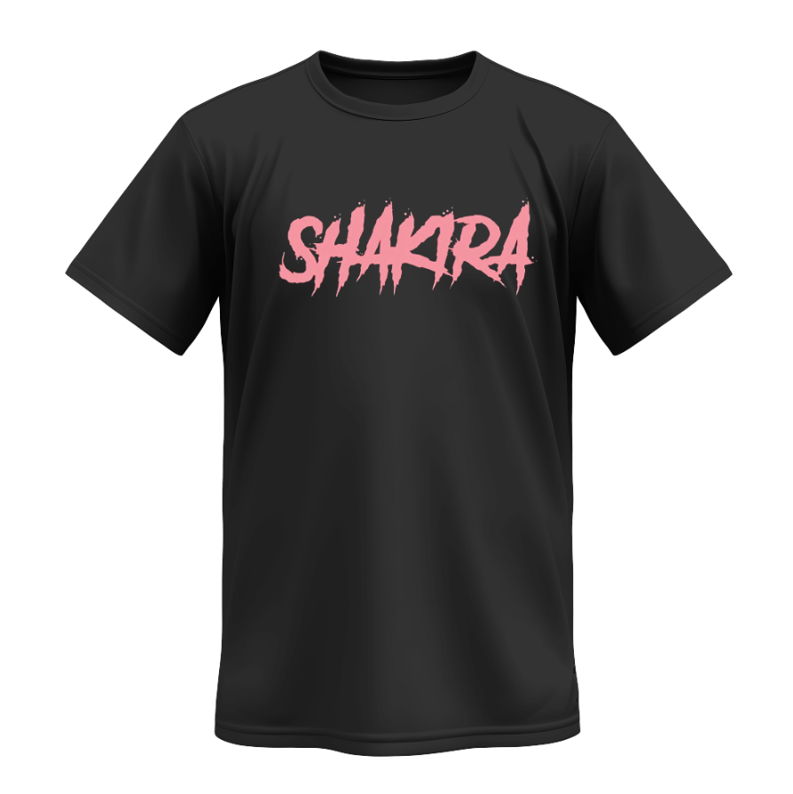 Playera | Negra | Shakira | Mastique y trague