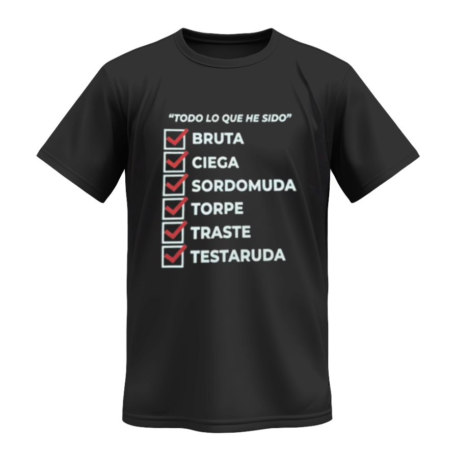 Playera | Negra | Shakira | Todo lo he sido