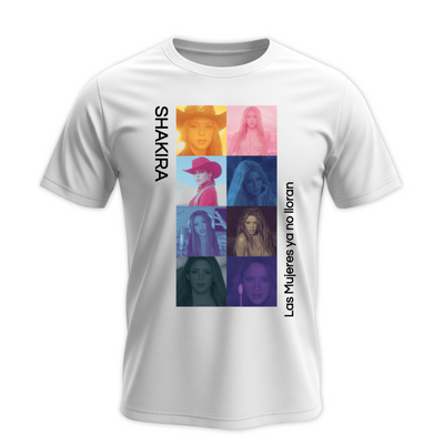 Playera | Blanca | Shakira | COLLAGE COLORES