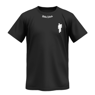 Playera | Negra | Billie Eilish | Collage bigrafía opción 2