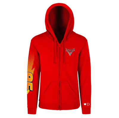 Sudadera con zipper | Rojo | Rayo Macqueen
