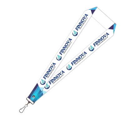 Cinta/lanyard Personalizada | Celeste blanco | FINNOVA