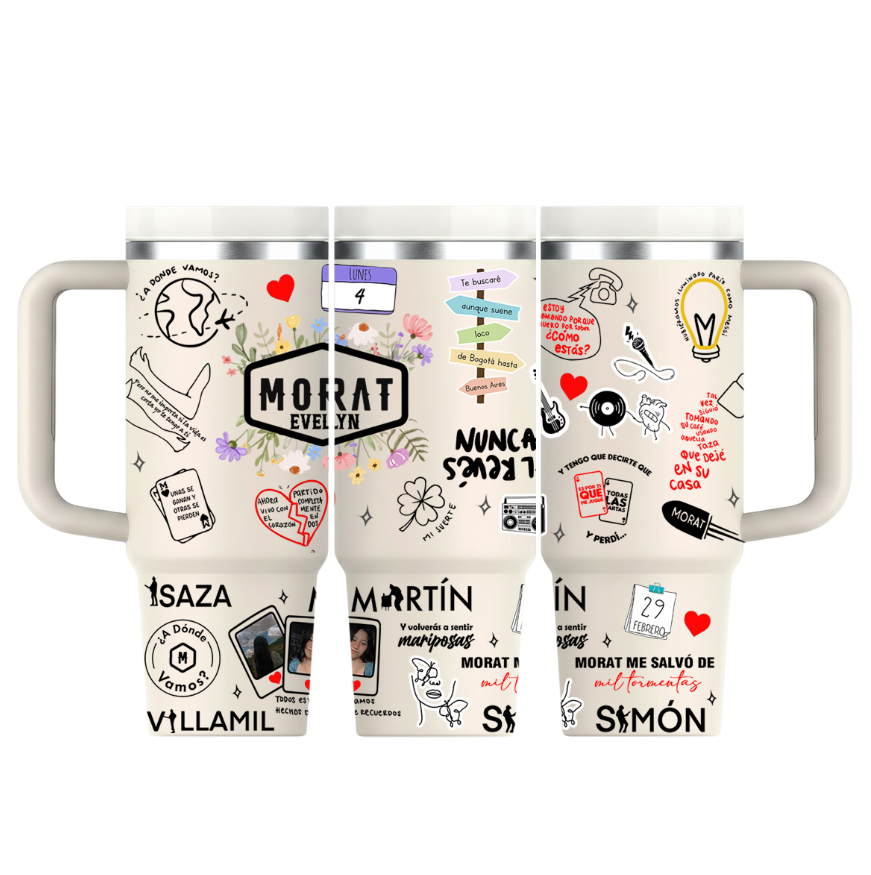 Vasos Térmico 1300ml | Beige | Morat | Lo mejor de Morat | figuritas 2 | Evelyn