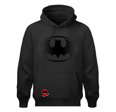Sudadera | Negra | Batman | logo y nombre