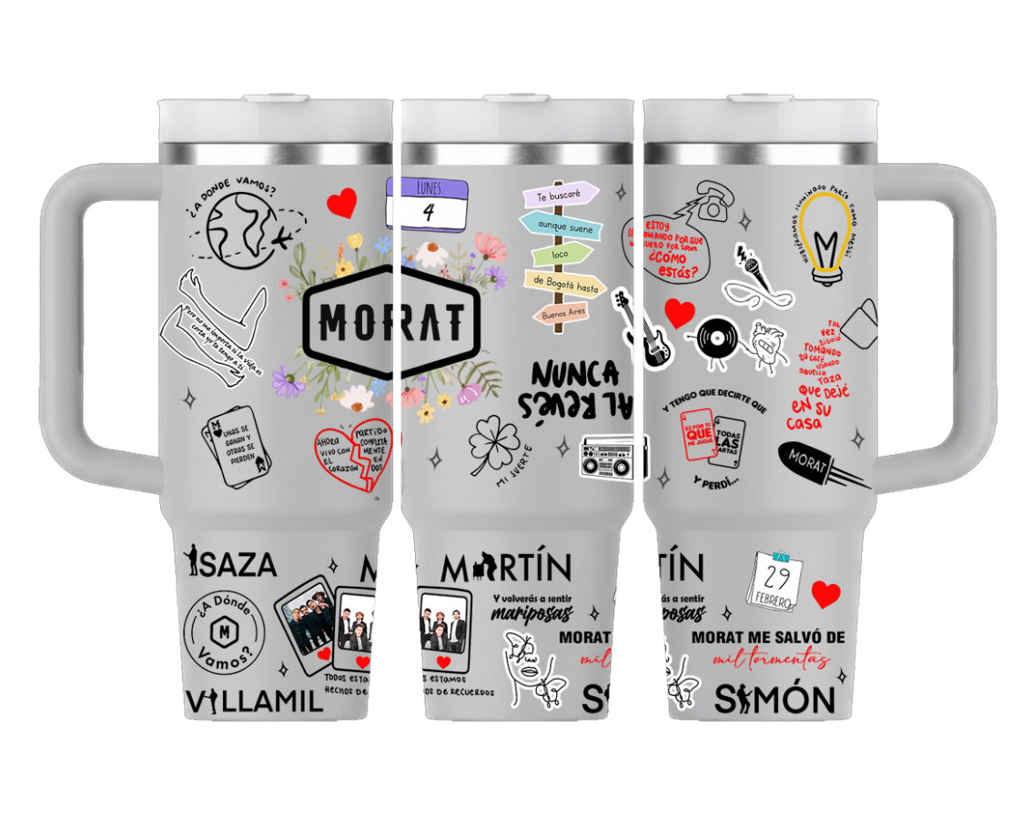 Vasos Térmico 1300ml | Gris | Morat | hechos de recuerdos 2