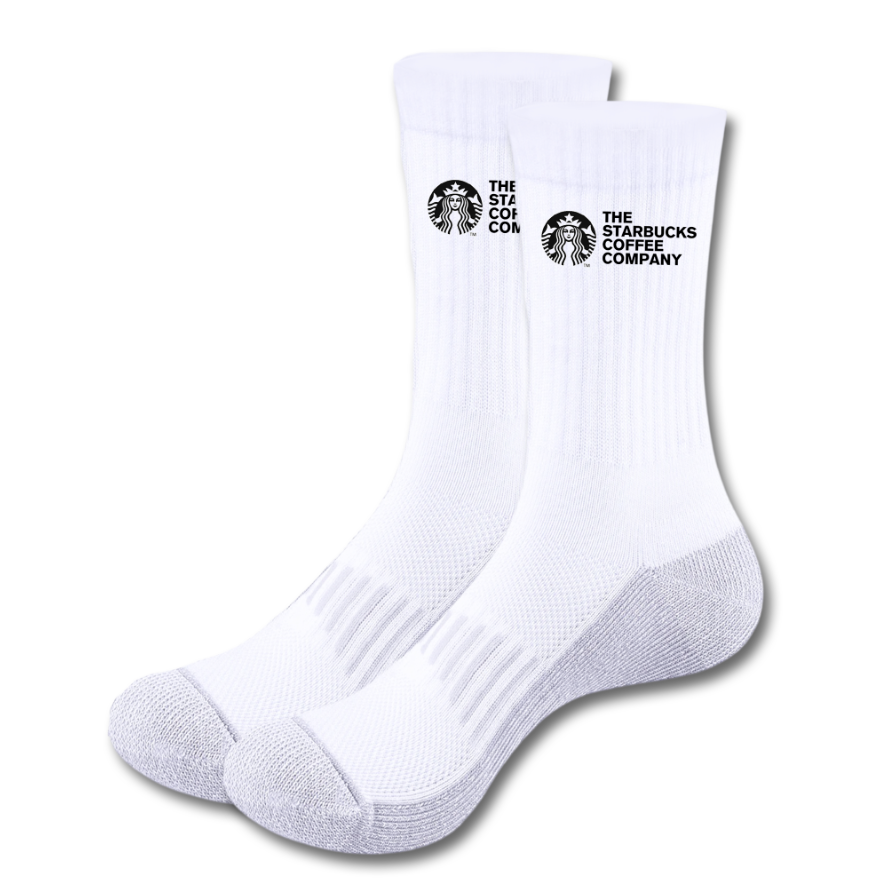 Calcetines | Personalizados | Blancos y gris | Starbucks 2