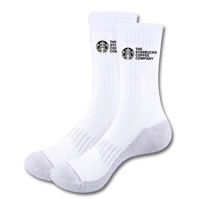 Calcetines | Personalizados | Blancos y gris | Starbucks 2