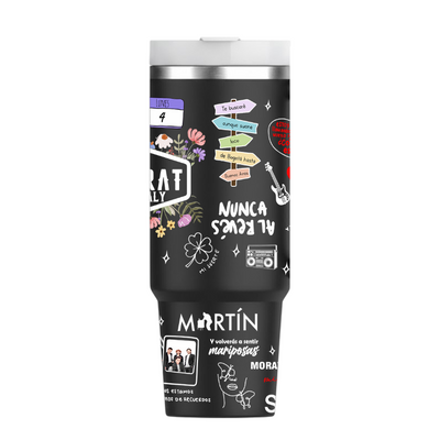 Vasos Térmico 1300ml | Negro | Morat | Lo mejor de Morat | figuritas 2 | MAGALY