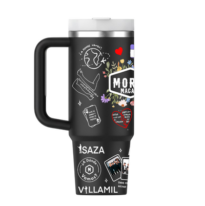 Vasos Térmico 1300ml | Negro | Morat | Lo mejor de Morat | figuritas 2 | MAGALY