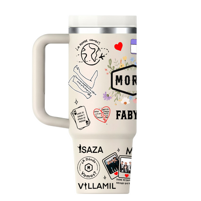 Vasos Térmico 1300ml | Beige | Morat | Lo mejor de Morat | figuritas 2 | Faby